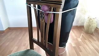 Latex chair Orgasm , amazing Orgasm , Amazing Penis, Latex, Gingbang